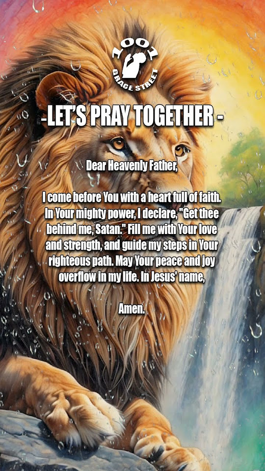 Powerful Prayer Get Thee Behind Me, Satan!! jesus prayerlife prayer godmessage faith 