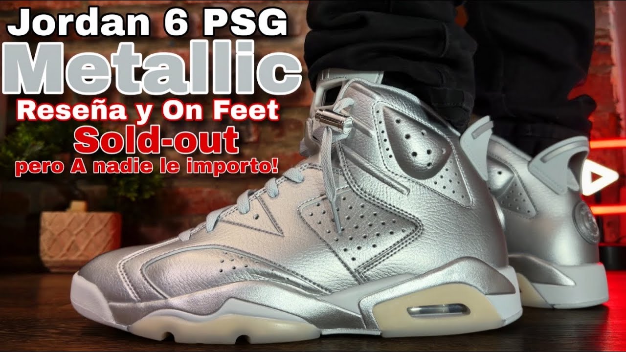 Jordan 6 PSG Metallic - Review and On Feet 👣 (In Spanish) - YouTube