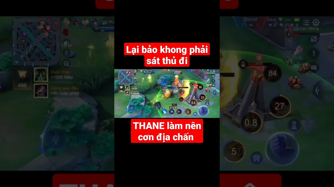 LIÊN QUÂN // Thane với phong cách SÁT THỦ TẠO CƠN ĐỊA CHẤN MỚI #shorts #liênquânmobile #highlights