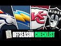 Offseason checklist for AFC West teams: Broncos, Chargers, Chiefs, Raiders 📋