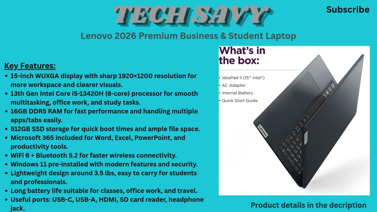 Lenovo 2026 Premium Business & Student Laptop Review | Core i5 Lenovo 2026 Premium Business & Student Laptop Review | Core i5