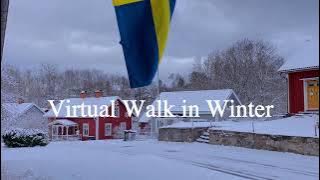#1 Walking in A Winter Wonderland. Tur musim dingin di desaku, sendiri. 4K
