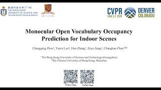 [CVPR 2026] Monocular Open Vocabulary Occupancy Prediction for Indoor Scenes
