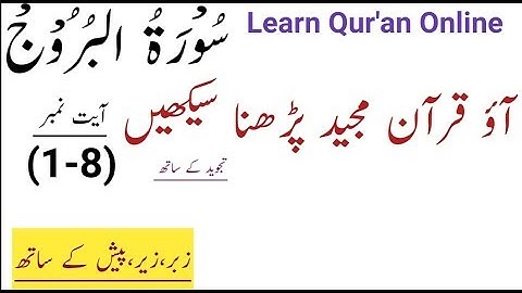 Surah Al Burooj (1- 8) | سورة البروج | Surat Al Buruj