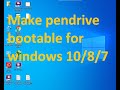How to make pendrive bootable for windows 10  easy and fast method  techwithsaqib