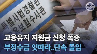 [대구MBC뉴스] 폭증하는 고용유지 지원금..부정수급 단속 돌입