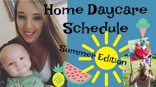 DAYCARE SCHEDULE STRUCTURED DAY FOR KIDS