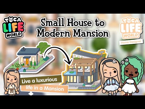 Toca Life World Small House with a Modern Mansion Style 🤩💕 | Toca Boca | NecoLawPie