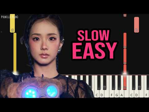 JISOO - CLICK | SLOW EASY Piano Tutorial by Pianella Piano