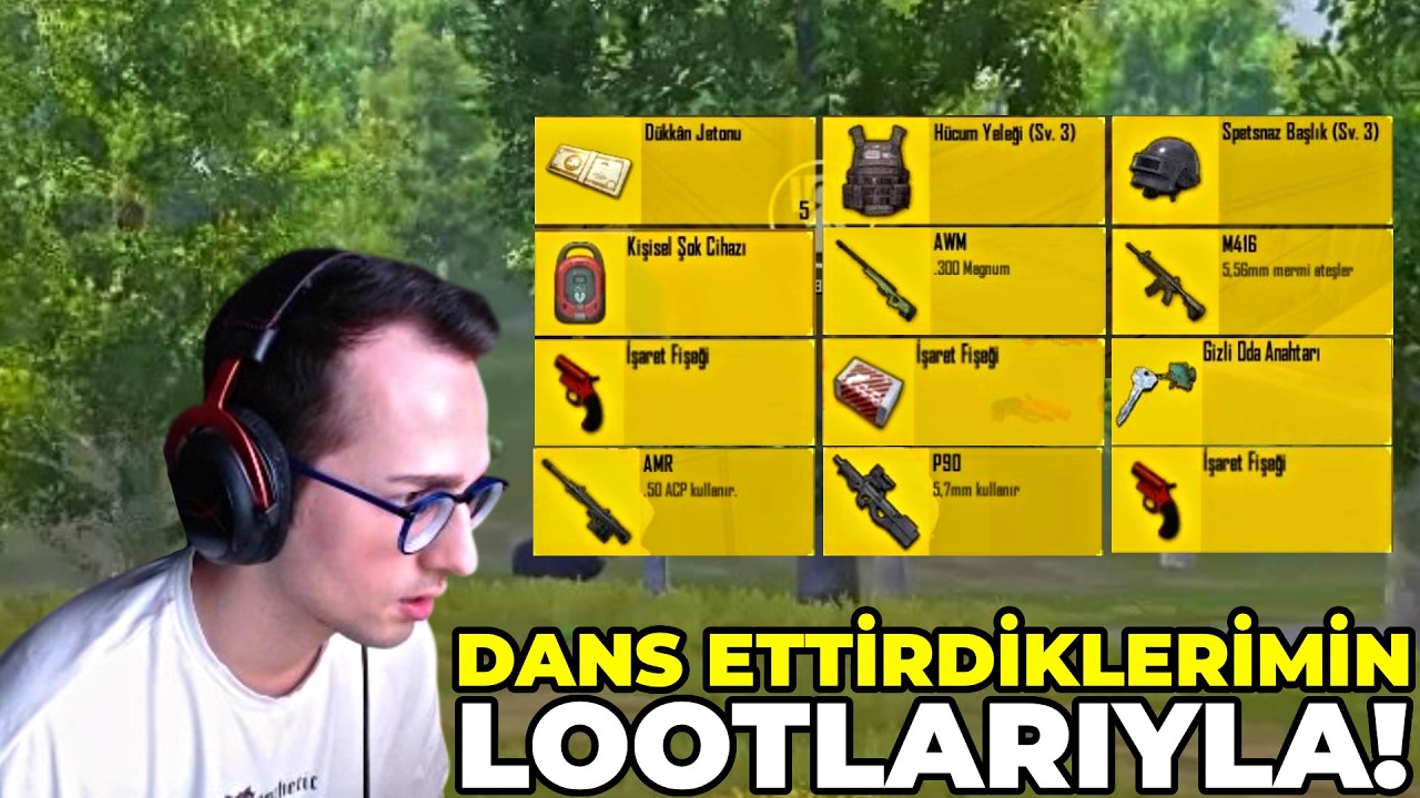 DANS ETTİRDİĞİM RAKİPLERİN LOOTLARIYLA WIN ALMAK ! PUBG MOBILE