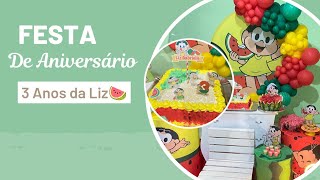 FESTA DE 3 ANOS DA LIZ 🍉TEMA MAGALI 🍉