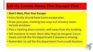 Let Us Create Home Fire Escape Plan