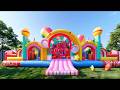 Inflation Trampoline Park: Musical Note Wonderland! Giant Piano Bounce, Drum Obstacle