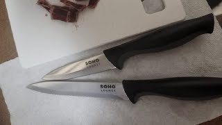 Gibson Soho Lounge 16 Piece Stainless Steel Kitchen Knife Set Review, Even After Sharpening A Bit, D