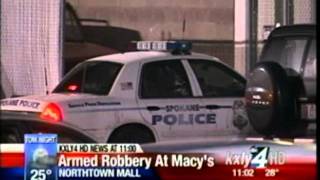 Macy's security guard assaulted by knife-wielding shoplifter