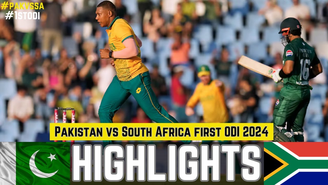 Pakistan Vs South Africa 1st odi Match 2024 Highlights pakistan vs ...