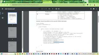 Chapter 1 math operator example