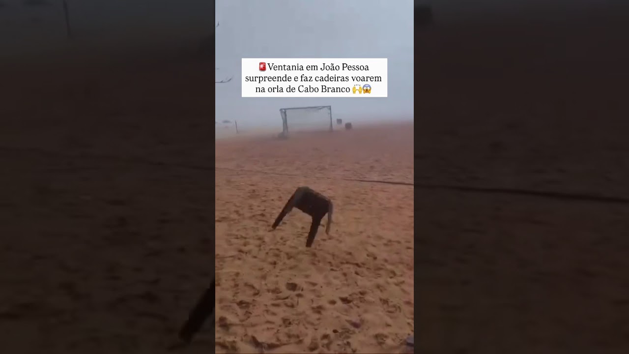 VENTANIA ASSUSTA BANHISTAS NA PRAIA DE CABO BRANCO, EM JOÃO PESSOA