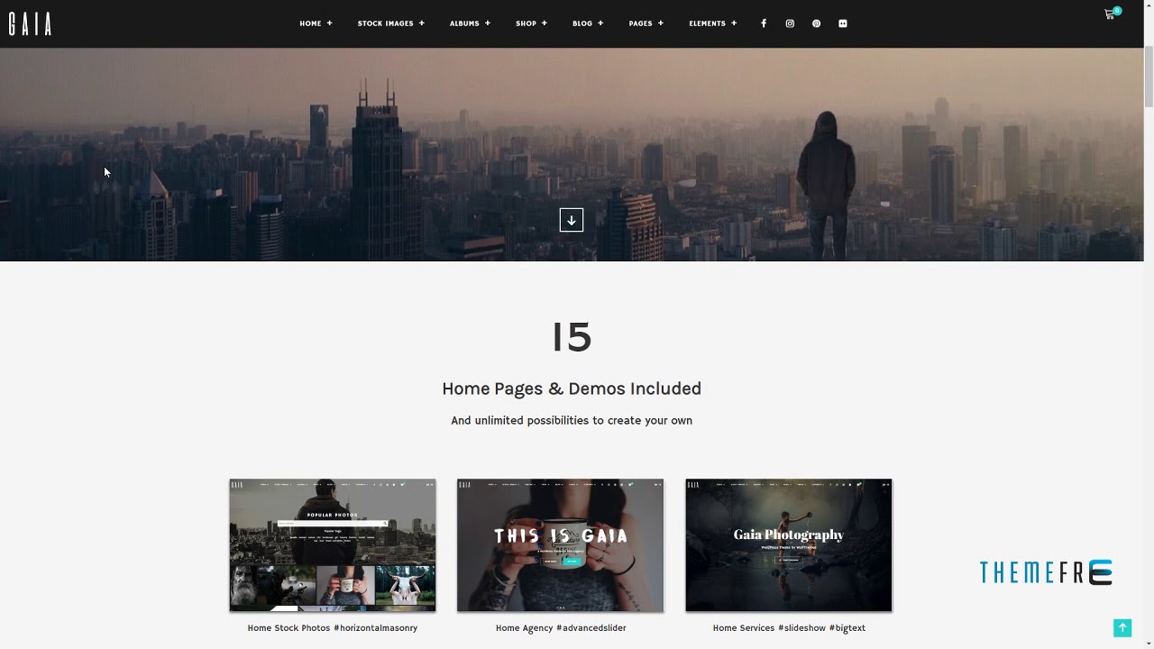 GaÃ¯a - Photography and Stock Images WordPress Theme Martin Bo