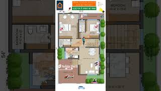 4BHK Duplex House Plan in 195 Sq Yards #houseplan