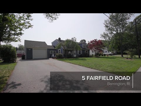 5 Fairfield Road, Barrington, RI home video tour