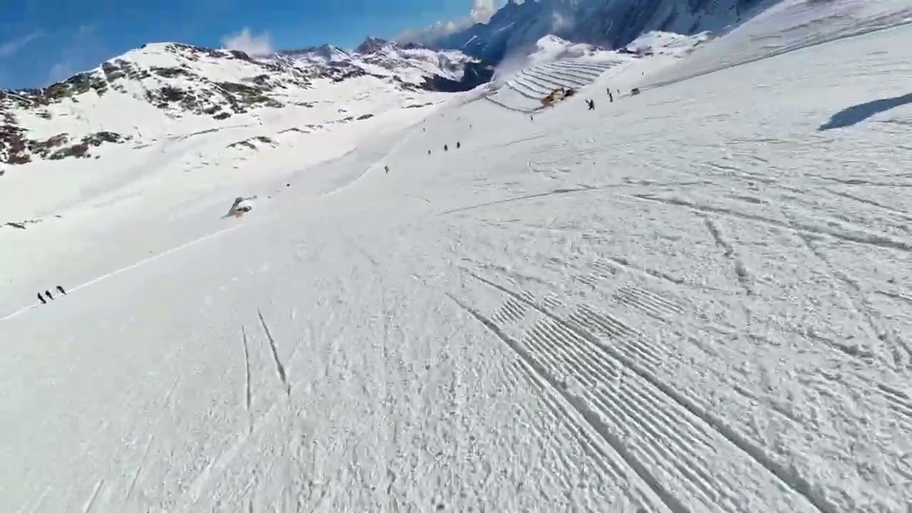 Stubaier Gletscher, Piste 7 (blau), 03.03.2026