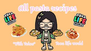 Pasta recipes in Tocaboca | *With Voice 🔊* | Tocalifeworld | #tocaboca #toca #tocaofficial #tocavlog