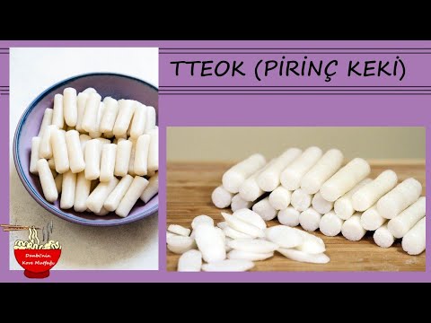 Kore Pirinç Keki /  Korean Rice Cake / 가래떡 /Tteok