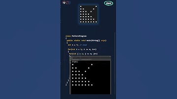 Pattern program in Java | Filled arrow pattern program in less than 60 seconds #shorts #java