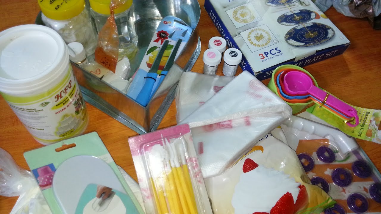 مشترياتي البسيطة للكيك والحلويات