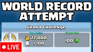 GRAND CHALLENGE WIN STREAK WORLD RECORD ATTEMPT IN CLASH ROYALE!