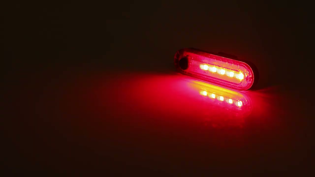Wiederaufladbares USB Velo Rücklicht Fahrrad LED Warnlicht IPX4 - Rot