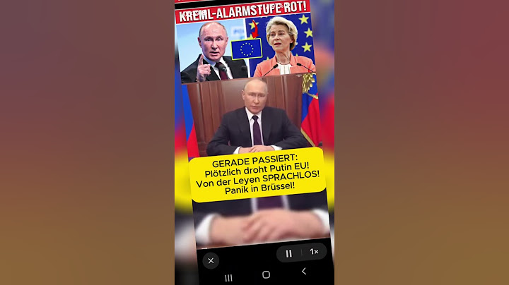 Putin droht der EU