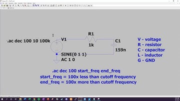 Running a Frequency Response in LTSPICE