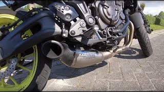 Yamaha MT-07 FULL AKRAPOVIČ TITANIUM 2018 | Quick Ride [PURE SOUND]