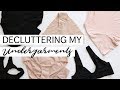 DECLUTTERING MY UNDERGARMENTS | minimalist wardrobe declutter & haul