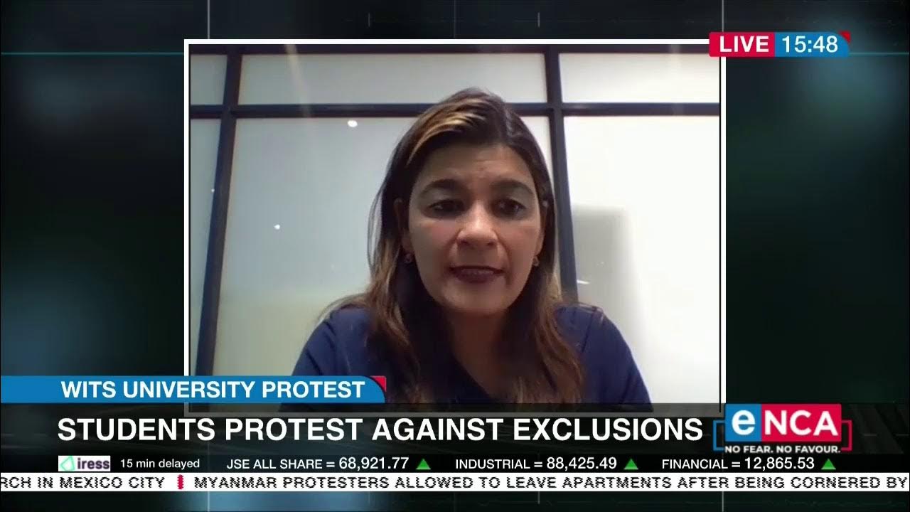 Wits University students protest over registration fees YouTube