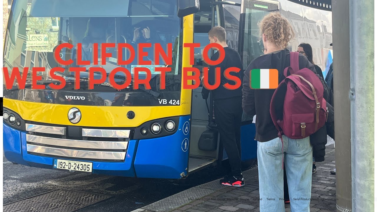 Clifden Co Galway to Westport Co Mayo Bus and  scenic sights Croagh Patrick & Westport House 🇮🇪   4K