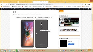 Walton Primo R5 Flash File FastBoot Mode Logo FRP Privecy Lock Removed DOne