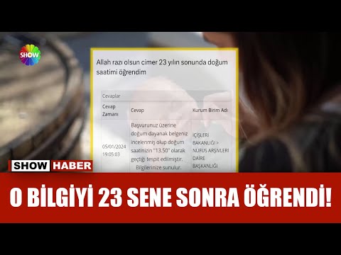 CİMER'e ''Saat kaçta doğdum'' diye sordu!