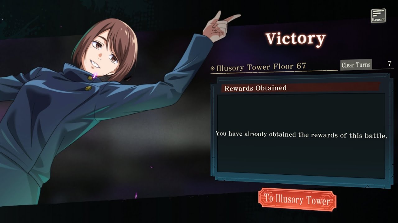 Illusory Tower Floor 67 - 7 Turn Clear - DOGumi/Choso/Hollow Purple Gojo/Shoko - JJK Phantom Parade