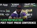 Floyd Mayweather Post Fight Press Conference: “Logan Paul going the distance is a win for him”