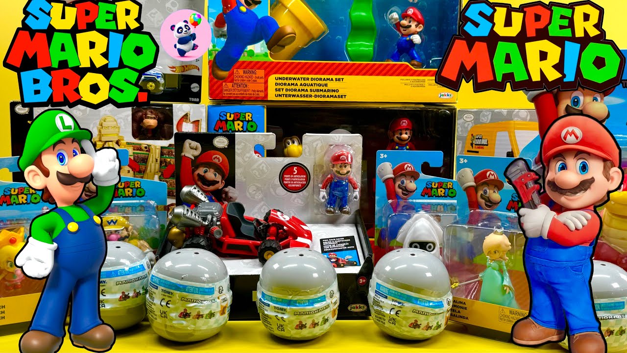 Super Mario and Super Mario Bros Unboxing Toys ASMR VIDEO | 25 Minutes ASMR Unboxing