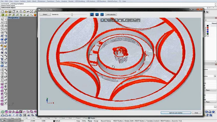 Mesh2Surface: Segmentation