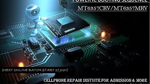 MT6357 MRV/CRV BOOTING SEQUENCE HOW TO WORK | FOR ONLINE COURSE CONTACT NO +923186658692