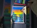 Tutorial Lukis Gampang dengan Oil Pastel ✨ #art #oilpastel #oilpasteldrawing #dqueenarts #shorts