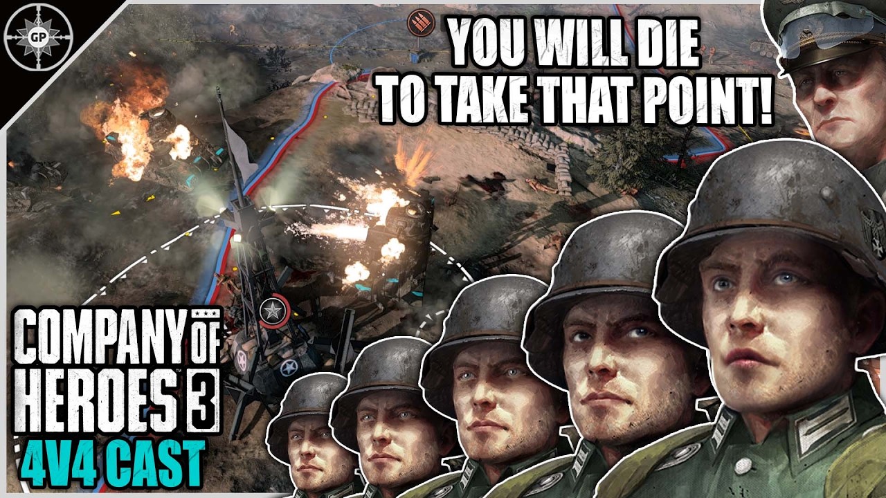 Очень хочется забрать последнее очко победы!!! | Зимняя линия 4 на 4 | CoH3 Cast 2.0 #92