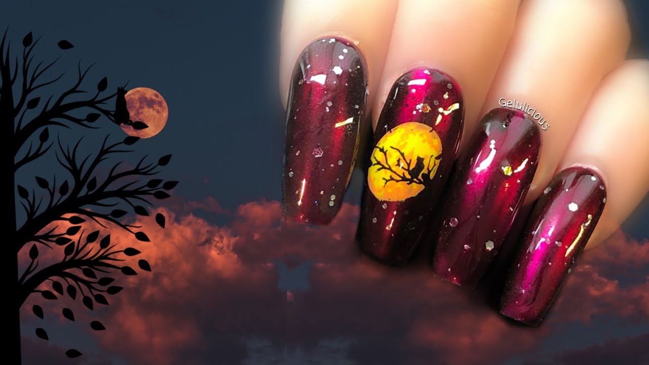 Simple But Stunning Autumn Moon Mani | Born Pretty Artist Layered Stamping Plate 122 Review