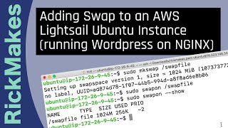 Adding Swap to an AWS Lightsail Ubuntu Instance (running Wordpress on NGINX)
