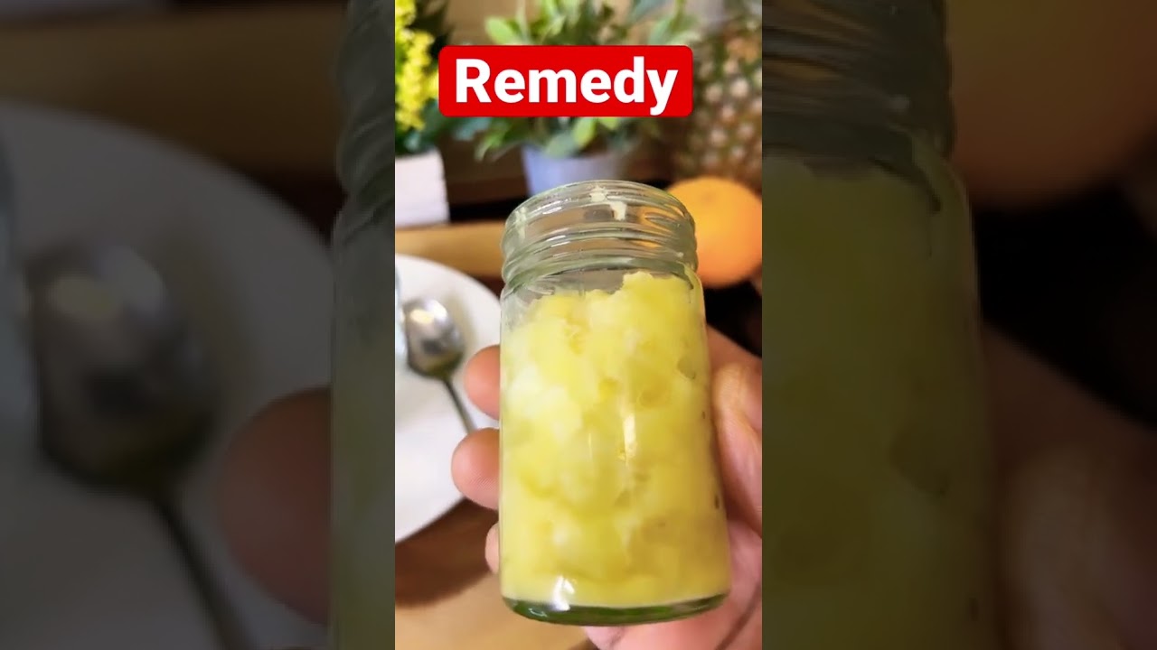 Natural remedy for cleansing blood vessels - lemon and garlic, ginger apple cider vinegar  #shorts | Chef Ricardo Cooking